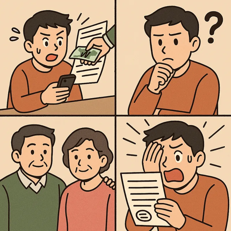 증여세 기한 후 신고와 반환한 돈의 처리