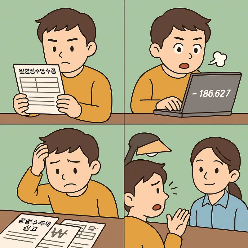 종합소득세 신고액과 손택스 환급액이 다른 이유