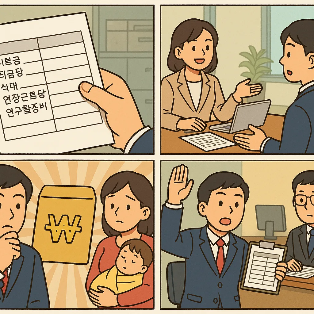 육아휴직 뒤 퇴직금 계산: 휴직급여와 평균임금 구분