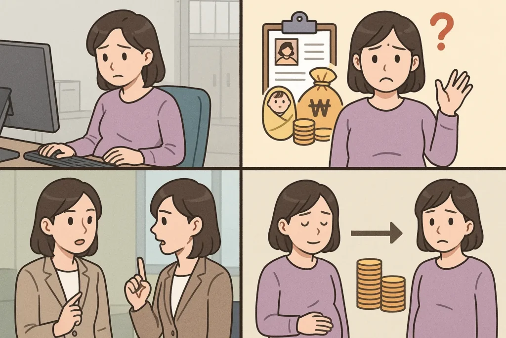 임신·출산·육아 기간의 급여: 제도별 계산 기준