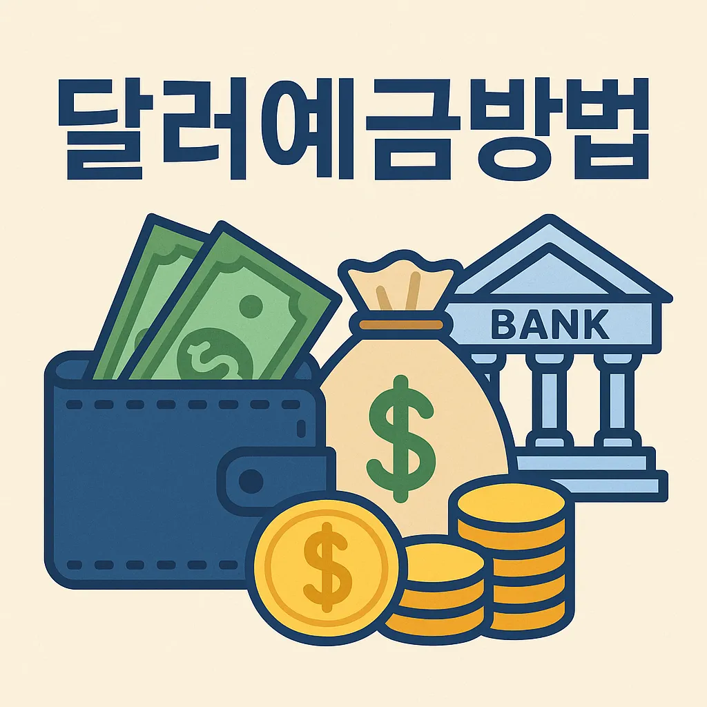 달러예금방법 이것만 알면 된다!